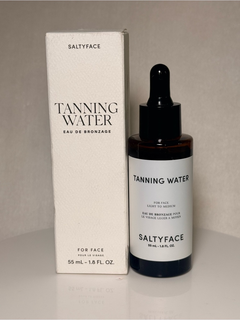 Salty Face Tanning Water light to medium for face 1.8oz new